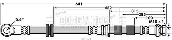 BORG & BECK Тормозной шланг BBH7931